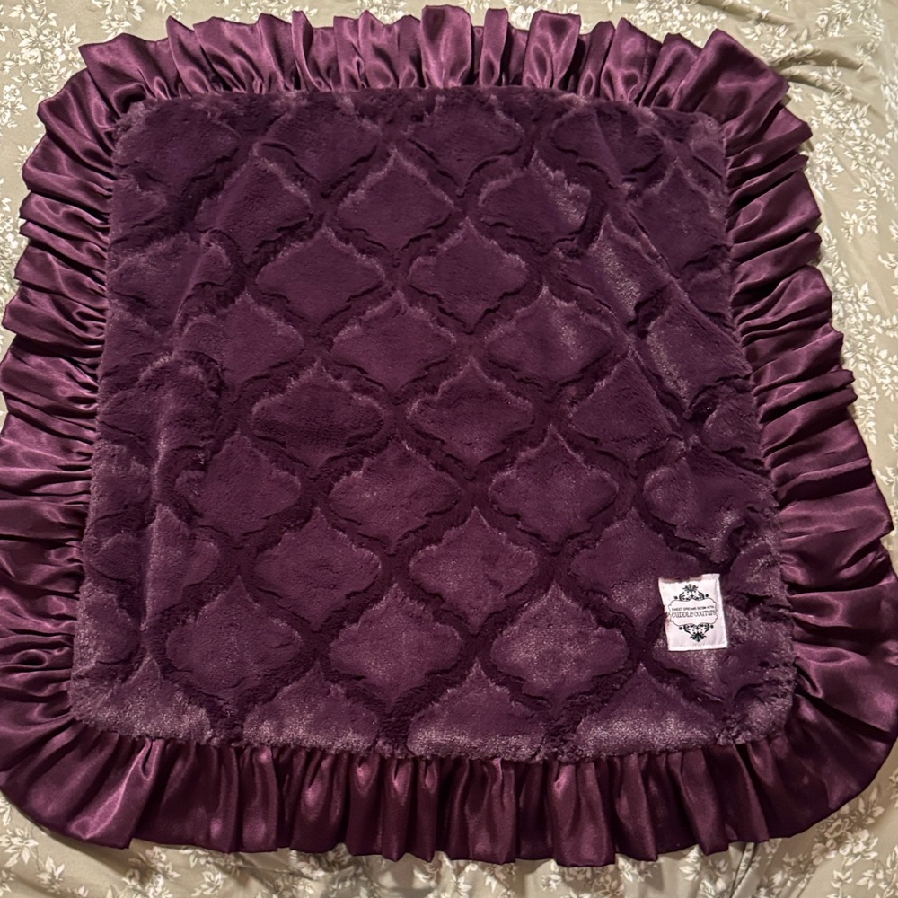 Baby Girl Blanket/Burp Cloth Lot - Picture 5 of 5